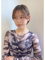 ロンドリメゾン 原宿(Lond re Maison.)&nbsp;暗めカラー/グランマッシュ/デザインカラー/ショートボブ/原宿