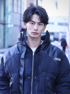 リップス レイ ギンザ(LIPPS Ray GINZA) ツーブロックナチュラル毛流れフェザーパーマ【葵質感】