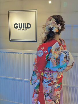 ギルド 清瀬店(GUILD) 華やかな和装ヘアアレンジで特別感アップ