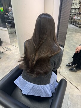 ルル(Lulu) 梅田/ブラウン/ベージュ/レイヤー/前髪カット/縮毛矯正/髪質改善