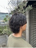 波巻きパーマ