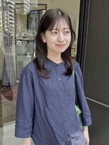 ヘアーアイスカルテット(HAIR ICI QUARTET)&nbsp;20代30代大人可愛いブリーチなしカラーオリーブグレージュ