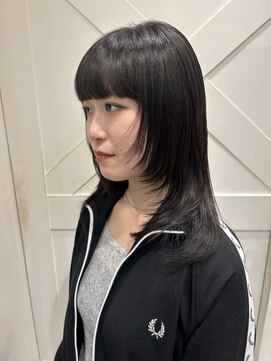 ブラウン(Brown) フェイスレイヤー×艶カラー