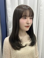 ソア 並木坂(Soa) 韓国スタイル/オリーブグレージュ/透明感カラー/ロング/Chihiro