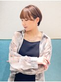 ハンサムショート/丸みショートボブ/20代30代40代50代/顔周り