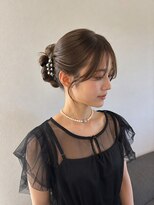 アイノワ 泉佐野店(ainowa)&nbsp;パールアクセの上品シニヨン