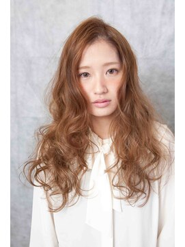 サイドバーンズ(side-burns) イエローベージュ×ロング