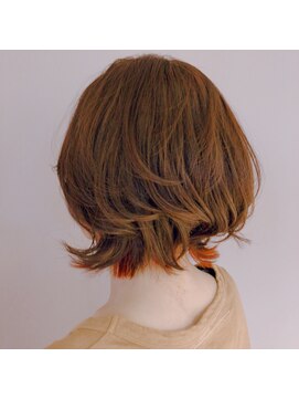 ヘアーエスクールシーユー 枚方T-SITE店(hair S.COEUR×Cu) 【hairS.COEUR】ON/OFF使い分け オトナのポイントカラー