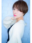 【morio池袋】今年流行大人かわいい斜めバング丸みショート#