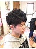 カジュアルマッシュパーマ