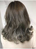 グラデーションカラー パールシルバー