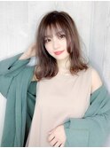 ランダムなワンカール/大人甘カジ/シースルーバング