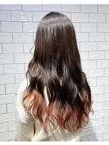 ループウエスト(LOOP WEST)&nbsp;コーラルレッド　裾カラー