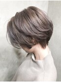 【cue】透明感ベージュ×ナチュラルショート