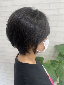 ライフ 四条畷店(Lyfe) ナチュラルショート_マッシュショートカーキグレージュ_75