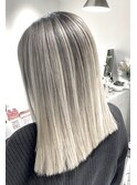 CIERA.バレイヤージュ×切りっぱなしライン