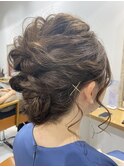 結婚式ヘアセットヘアアレンジ