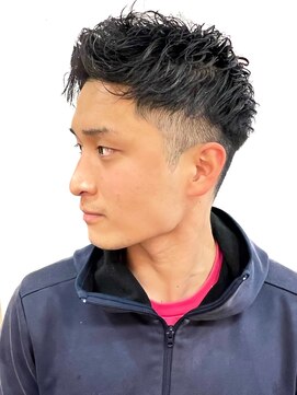 銀座マツナガ 浅草店 ツーブロック/アイロンパーマ/アップバング/マッシュ/ビジネス