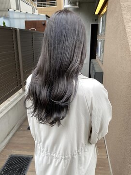 サク 田町芝浦(Sac.) 石原和樹　グレージュカラー　グレージュアッシュ