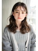 エアウェーブで大人かわいい美髪ルーズウェーブこなれミディ