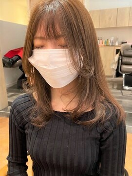 アズールサン 草加西口店(azule-sun) 大人かわいいこなれヘア　サイドバング　顔周りレイヤー [草加]