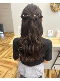 結婚式におすすめハーフアップ