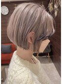 人気のミニボブ×ホワイトブラウン★中村大輔