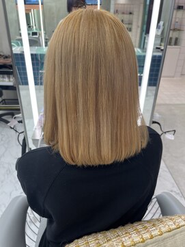 ロンドルーチェ 心斎橋(Lond luce) ダークアッシュ/ミディアムレイヤーカット［髪質改善/縮毛矯正］