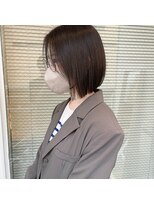 ミント(mint) ストレートボブ/切りっぱなしボブ/ボブ/グレージュ