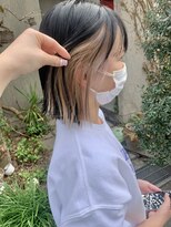 ブラン 阪急伊丹駅前店(Blanc.)&nbsp;イヤリングカラー　インナーカラー　ベージュカラー