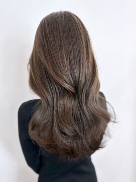 アイティー バイ アルバム 中野店(IT by ALBUM) オリーブベージュロングレイヤー_斜めバング_ba455321