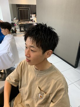 アイズ 海老名(AIZU) スパイキーショートザクザクショートジェットモヒカンフェード