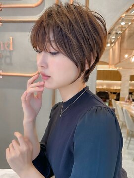 ロンド エスポワール 錦糸町(Lond espoir) 黒髪グレーベージュ前髪パーマレイヤーロング　錦糸町/ショート