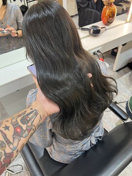 ロエ 恵比寿 代官山(ROE) グレージュマチルダボブインナーグレージュ前髪　髪質改善