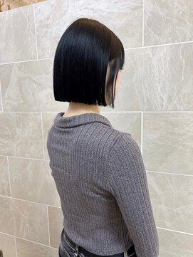 オズ 郡山桑野店(OZ) イメチェンハッシュカットフルバング似合わせレッドブラウン