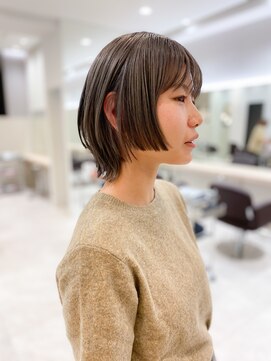 シュク 高円寺(SYUK) SYUK kazu 【高円寺 顔まわりカット 髪質改善 ハイライト 】