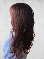 ビューティースペースラルジュヘアー(Beauty Space Large hair)&nbsp;20代30代大人かわいレッドブラウンセミロングヘアー美肌