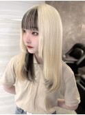 《Kanna》ブロンド/インナーカラー/ミルクティーベージュ/大宮 