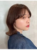 【Noa】黒髪カタログ小顔ヘアボブルフネビージュワンレン