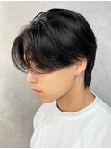 センターパートニュアンスパーマ韓国カルマパーマコンマヘア