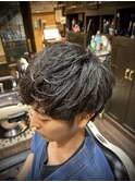 ナチュラルパーマ　ニュアンスパーマ　メンズマッシュ　池袋