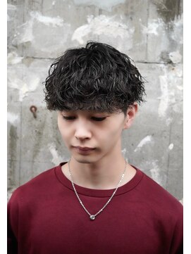 エイド 渋谷(aid) ショートマッシュ×波巻きパーマ