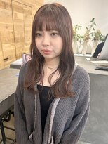 ドルセプラタ(Dulce plata)&nbsp;ゆるふわウェーブ巻き切りっぱなしロング×暖色系ワンカラー