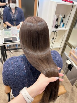 プラス ファースト ヘア(Plus 1st) アッシュブラウン×髪質改善トリートメント