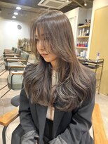 リト(riTo)&nbsp;20代暗めカラーデザインカラーロングオリーブグレージュベージュ