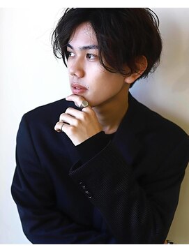 ロッソ ヘアアンドスパ 八潮店(Rosso Hair&SPA) くせ毛風パーマ×センターパート