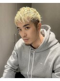 【吉田智哉】ツーブロック、メンズ刈り上げ、スパイキーショート