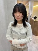 暗髪ミディアムウルフレイヤー【広島/本通】