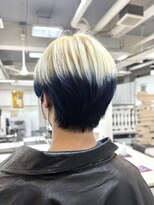 テテ(TETE)&nbsp;裾カラー/シルバーカラー/ブルーブラック