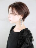 ショート顔周りレイヤーくびれミディ_ba324172